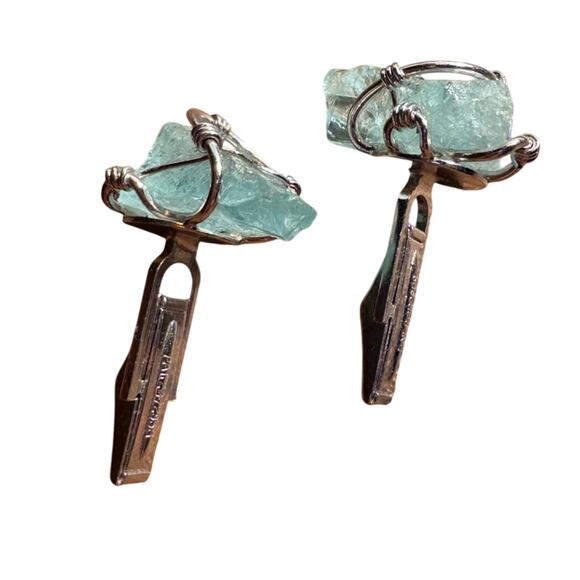 Sterling Silver Quartz Cufflinks - Shin Brothers - Picture 6 of 10